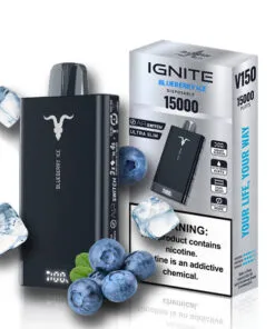 Blueberry Ice Ignite V150 Pod Descartável 15000puffs