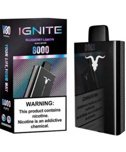 Blueberry Lemon Ignite V80 Pod Descartável 8000puffs