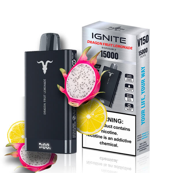 Dragon Fruit Lemonade Ignite V150 Pod Descartável 1500puffs