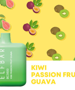 Elf Bar 4000 puffs Pod Descartável - Kiwi Passion Fruit Guava