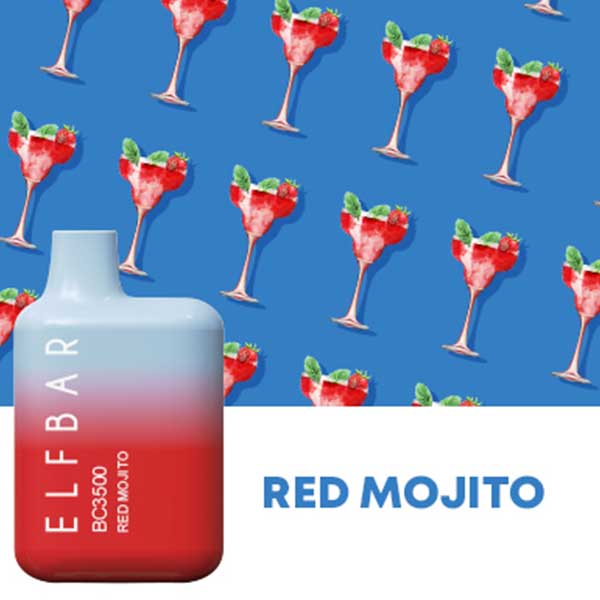 Elf Bar 4000 puffs Pod Descartável - Red Mojito