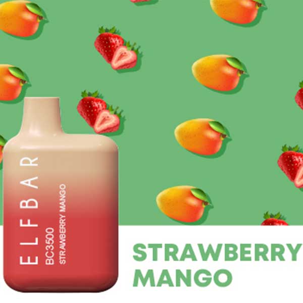 Elf Bar 4000 puffs Pod Descartável - Strawberry Mango