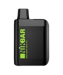 NikBar 4000 puffs Pod Descartável - Sour Green Apple Ice