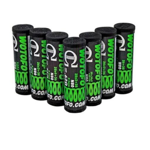 Resistências Prontas - Clapton N80 - c/ 10 unidades - Wotofo