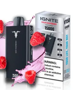 Sour Raspberry Ignite V150 Pod Descartável 15000puffs