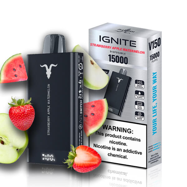 Strawberry Apple Watermelon Ignite V150 Pod Descartável 15000puffs