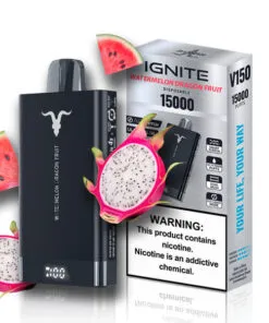 Watermelon Dragon Fruit Ignite V150 Pod Descartável 15000puffs