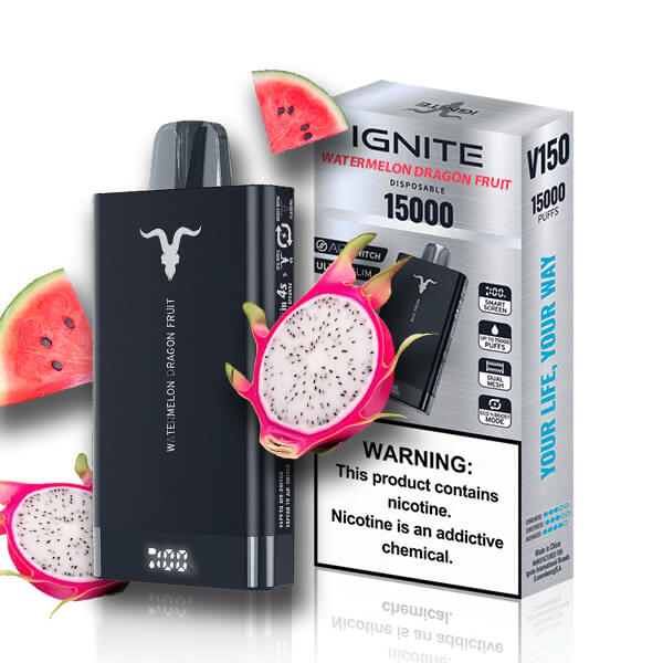 Watermelon Dragon Fruit Ignite V150 Pod Descartável 15000puffs